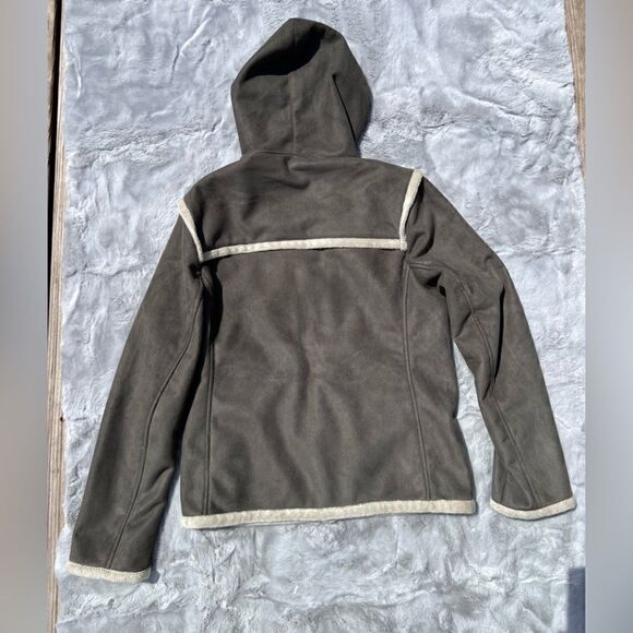 EUC Royal Robbins faux suede winter coat w/toggle buttons & zipper Size S - Picture 7 of 8